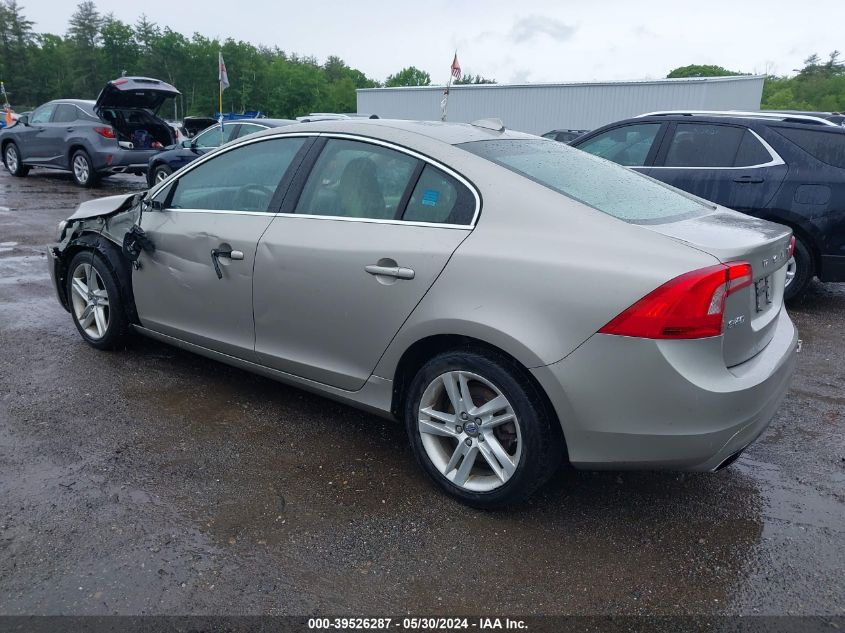 2014 Volvo S60 T5/T5 Platinum/T5 Premier/T5 Premier Plus VIN: YV1612FSXE1298404 Lot: 39526287