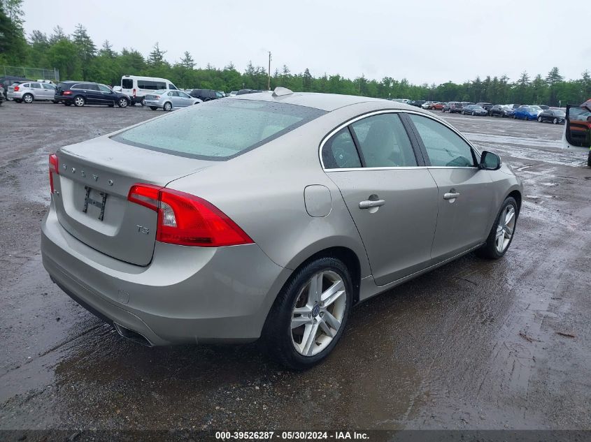 2014 Volvo S60 T5/T5 Platinum/T5 Premier/T5 Premier Plus VIN: YV1612FSXE1298404 Lot: 39526287