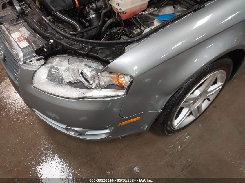 2007 Audi A4 2.0T VIN: WAUDF78E07A098974 Lot: 39526314