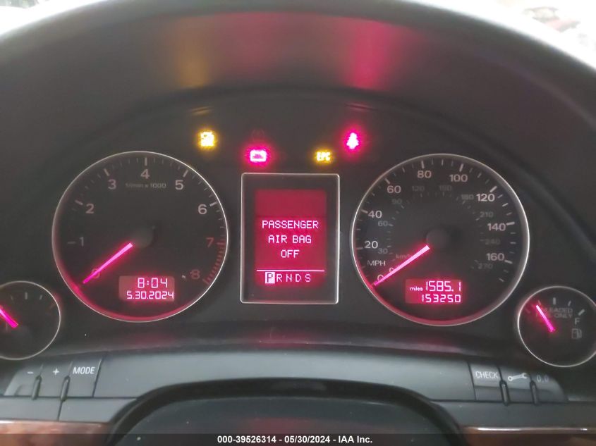 2007 Audi A4 2.0T VIN: WAUDF78E07A098974 Lot: 39526314