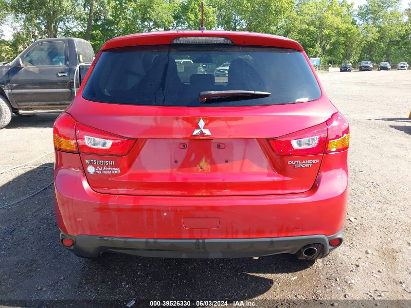 2013 Mitsubishi Outlander Sport Se VIN: 4A4AR4AU6DE009838 Lot: 39526330