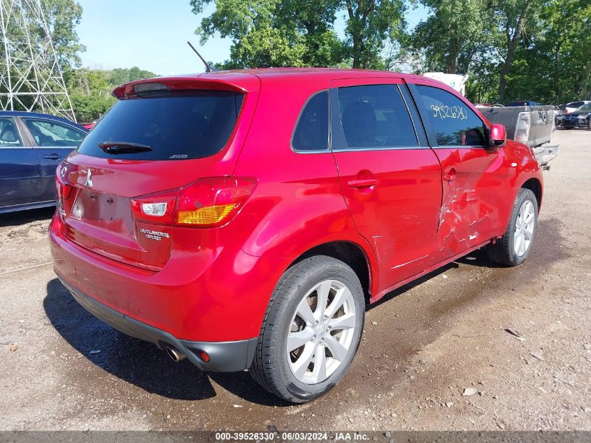 2013 Mitsubishi Outlander Sport Se VIN: 4A4AR4AU6DE009838 Lot: 39526330