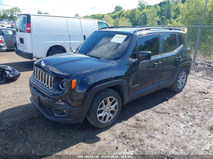 2018 Jeep Renegade Latitude Fwd VIN: ZACCJABB7JPH14573 Lot: 39526336