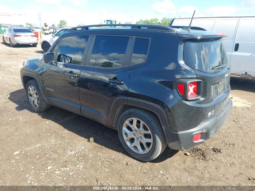 2018 Jeep Renegade Latitude Fwd VIN: ZACCJABB7JPH14573 Lot: 39526336