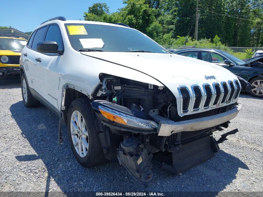 2016 Jeep Cherokee Sport VIN: 1C4PJMAS1GW244802 Lot: 39526434