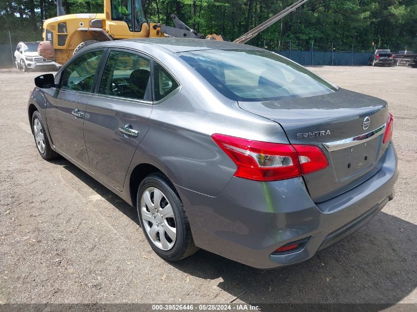 2016 Nissan Sentra S VIN: 3N1AB7AP4GY243106 Lot: 39526446