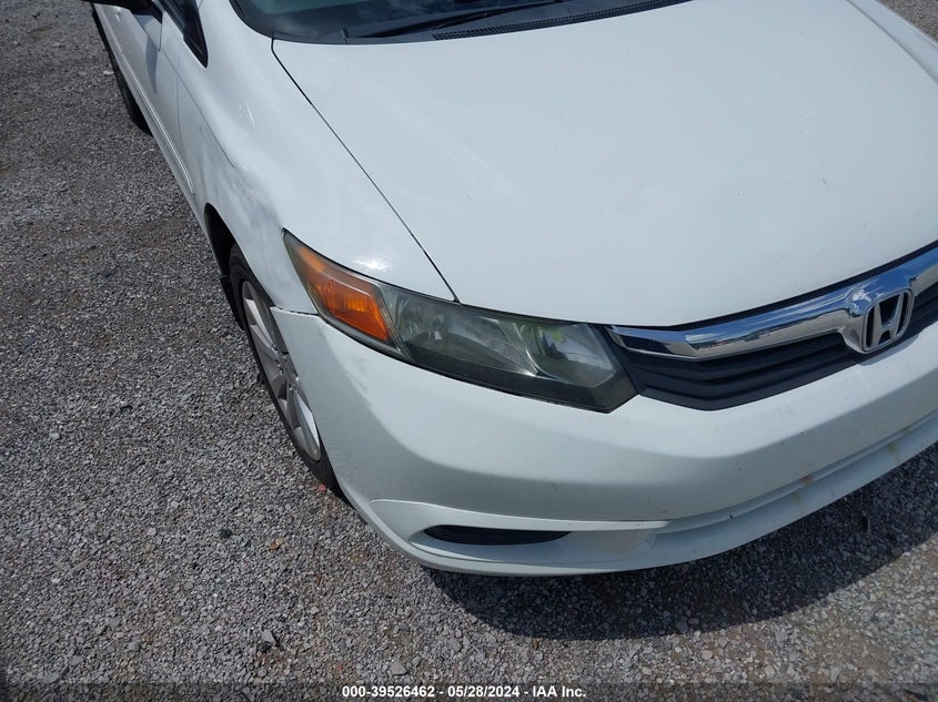 2012 Honda Civic Ex VIN: 19XFB2F81CE001571 Lot: 39526462