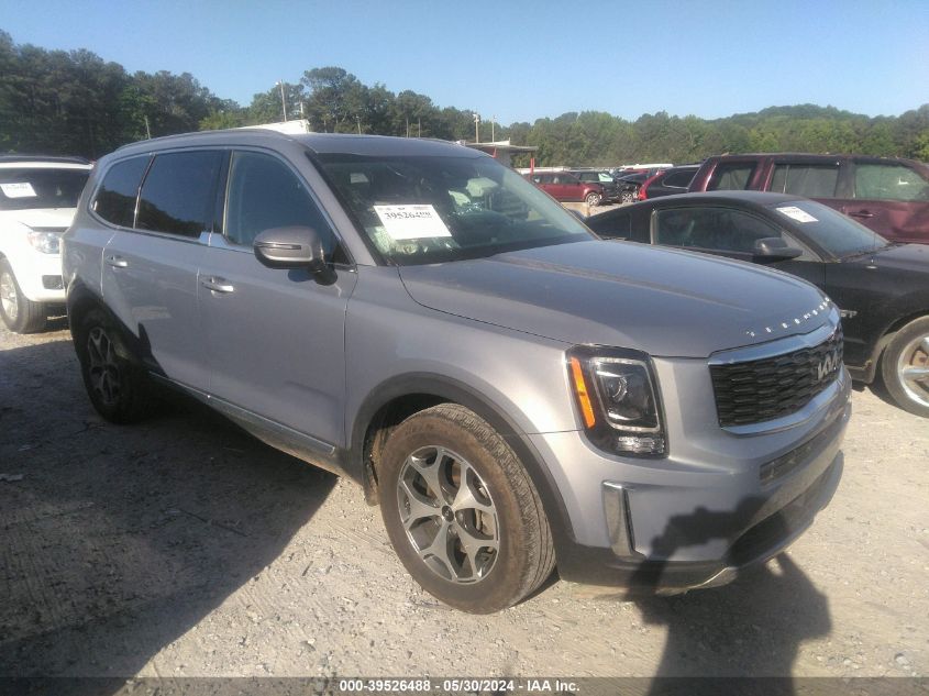 2022 Kia Telluride Ex VIN: 5XYP3DHC7NG229708 Lot: 39526488