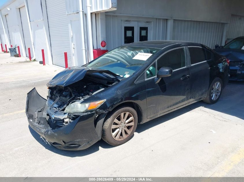 2012 Honda Civic Ex VIN: 19XFB2F87CE058650 Lot: 39526489