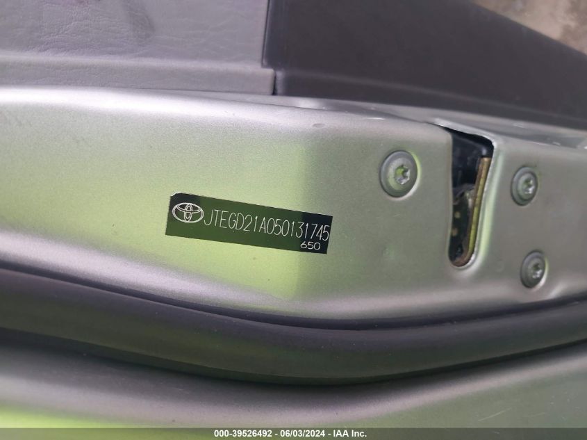 2005 Toyota Highlander VIN: JTEGD21A050131745 Lot: 39526492