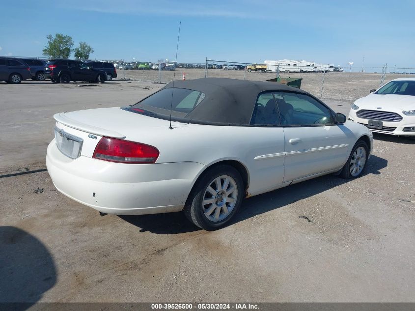 2005 Chrysler Sebring Gtc VIN: 1C3EL75R85N625161 Lot: 39526500