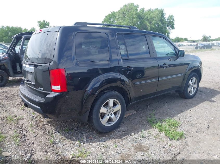 2011 Honda Pilot Ex-L VIN: 5FNYF4H58BB086851 Lot: 39526512