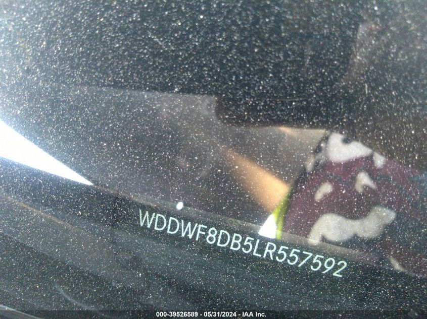 2020 Mercedes-Benz C 300 VIN: WDDWF8DB5LR557592 Lot: 39526589