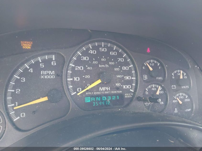 2000 GMC Sierra 1500 Sle VIN: 1GTEK19T4YE122359 Lot: 39526602