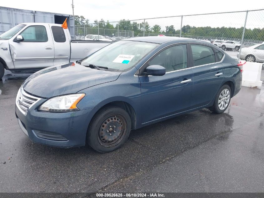 2013 Nissan Sentra Sv VIN: 1N4AB7AP1DN900701 Lot: 39526625