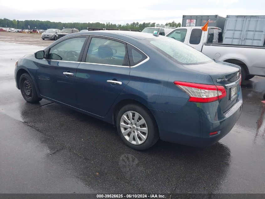 2013 Nissan Sentra Sv VIN: 1N4AB7AP1DN900701 Lot: 39526625