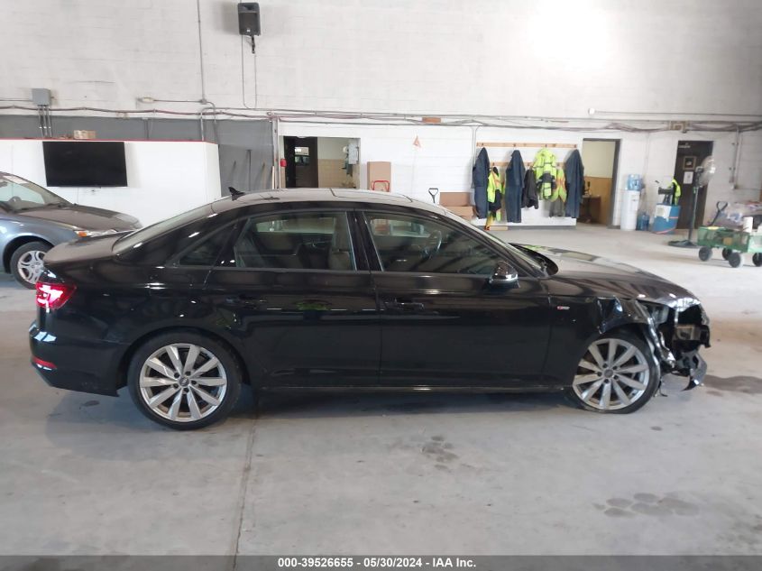 2018 Audi A4 2.0T Premium/2.0T Tech Premium VIN: WAUNNAF49JA012194 Lot: 39526655