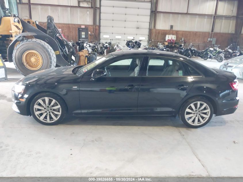 2018 Audi A4 2.0T Premium/2.0T Tech Premium VIN: WAUNNAF49JA012194 Lot: 39526655