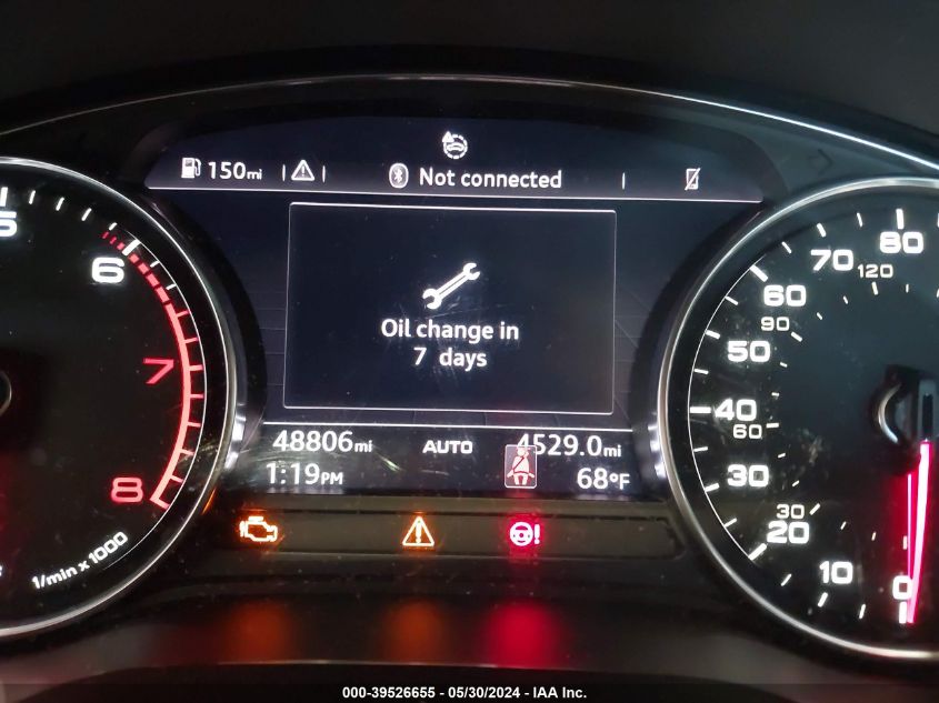 2018 Audi A4 2.0T Premium/2.0T Tech Premium VIN: WAUNNAF49JA012194 Lot: 39526655