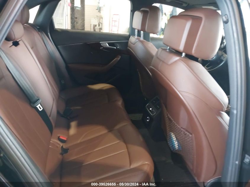 2018 Audi A4 2.0T Premium/2.0T Tech Premium VIN: WAUNNAF49JA012194 Lot: 39526655