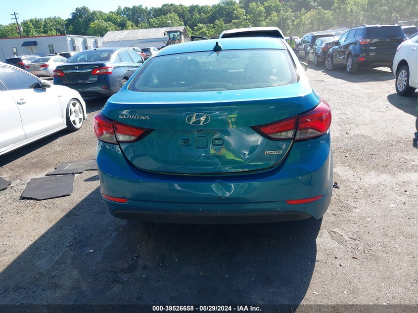 2014 Hyundai Elantra Limited VIN: KMHDH4AE0EU142114 Lot: 39526658