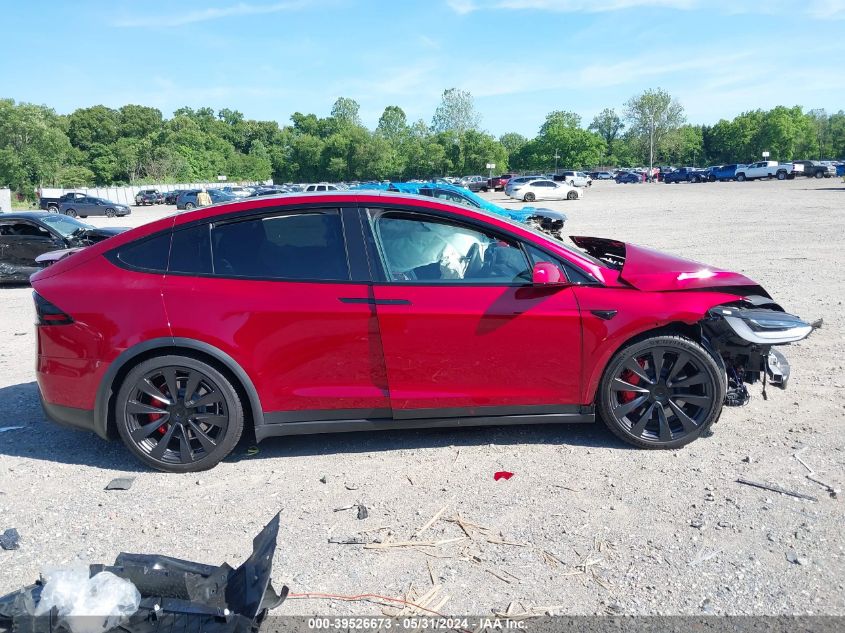 2023 Tesla Model X Plaid Tri Motor All-Wheel Drive VIN: 7SAXCBE63PF404438 Lot: 39526673