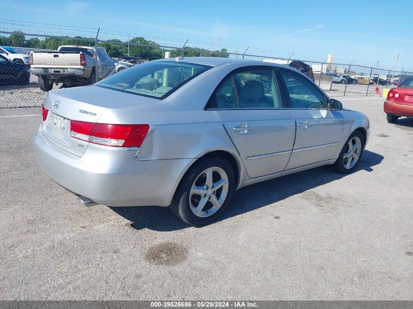 2008 Hyundai Sonata Limited V6/Se V6 VIN: 5NPEU46F08H304800 Lot: 39526686