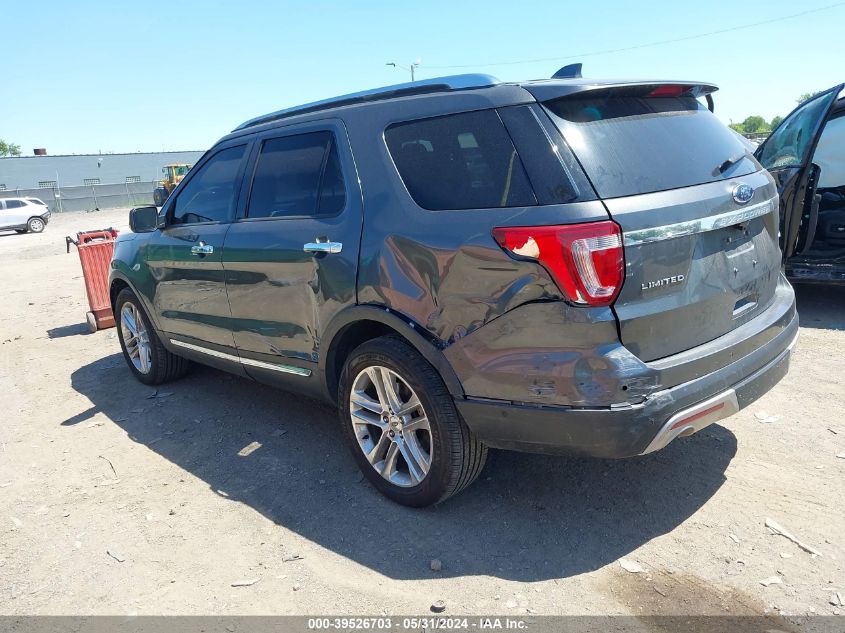 2016 Ford Explorer Limited VIN: 1FM5K8F84GGB57989 Lot: 39526703