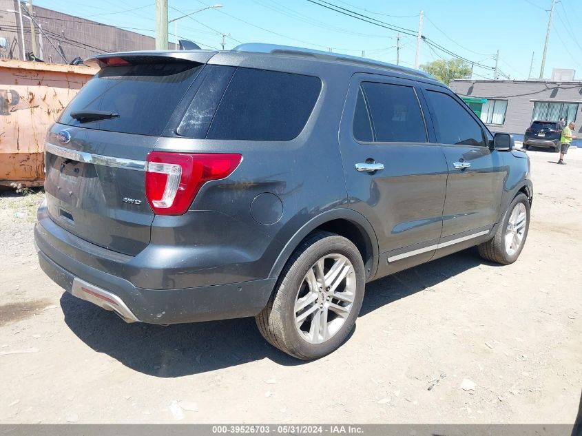 2016 Ford Explorer Limited VIN: 1FM5K8F84GGB57989 Lot: 39526703