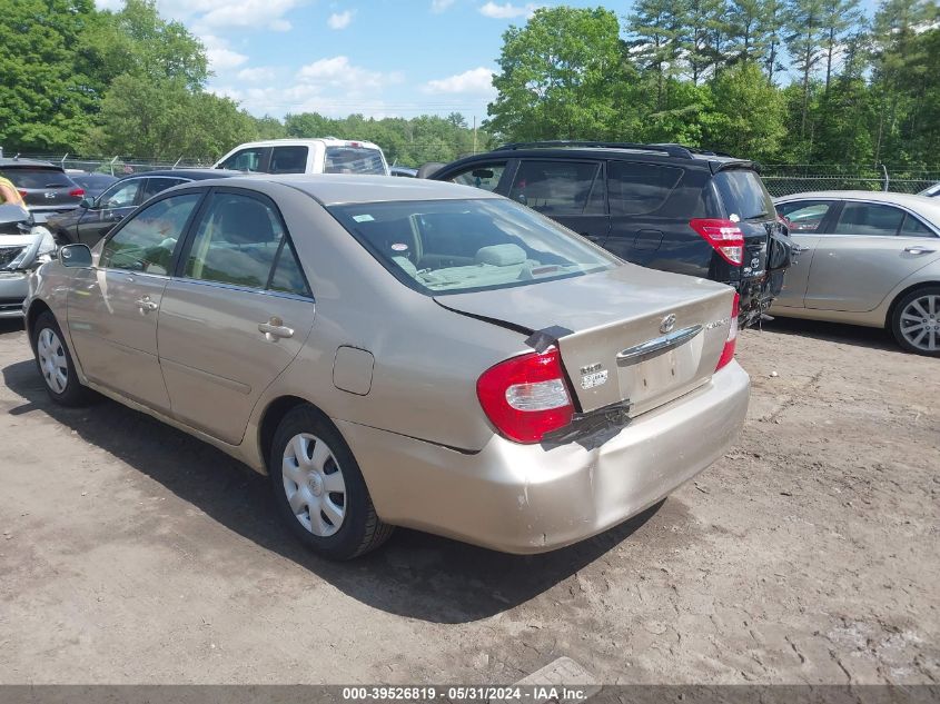 2002 Toyota Camry Le/Xle/Se VIN: 4T1BE32K82U598193 Lot: 39526819