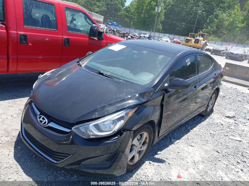 2014 Hyundai Elantra Se VIN: KMHDH4AE8EU106235 Lot: 39526825