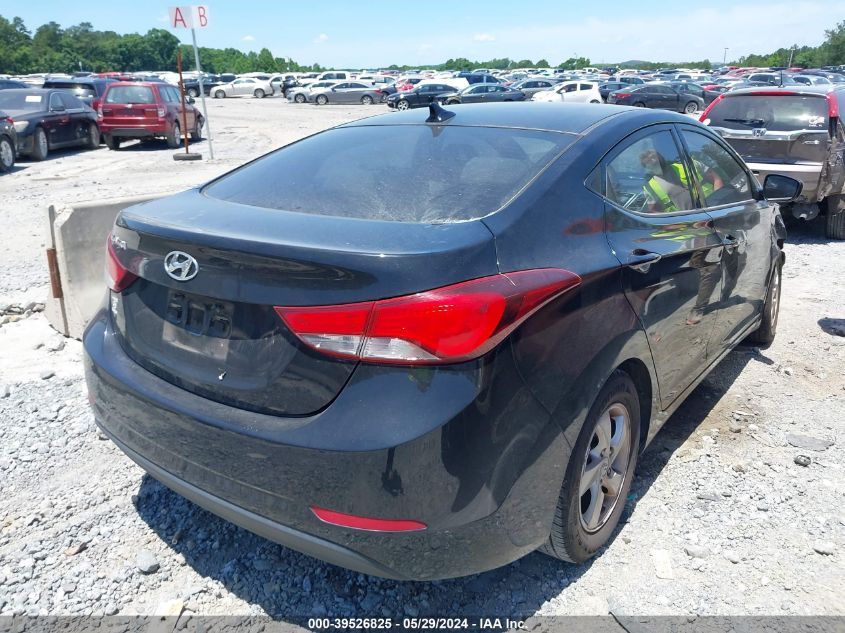 2014 Hyundai Elantra Se VIN: KMHDH4AE8EU106235 Lot: 39526825