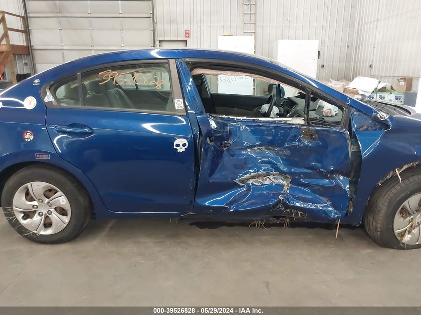 2013 Honda Civic Lx VIN: 19XFB2F53DE248839 Lot: 39526828