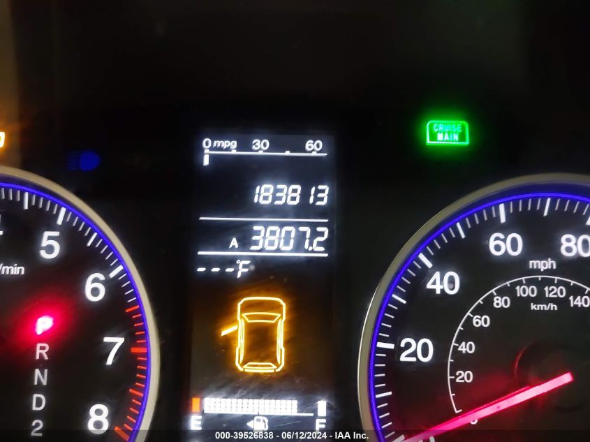 2009 Honda Cr-V Ex-L VIN: JHLRE48719C015350 Lot: 39526838