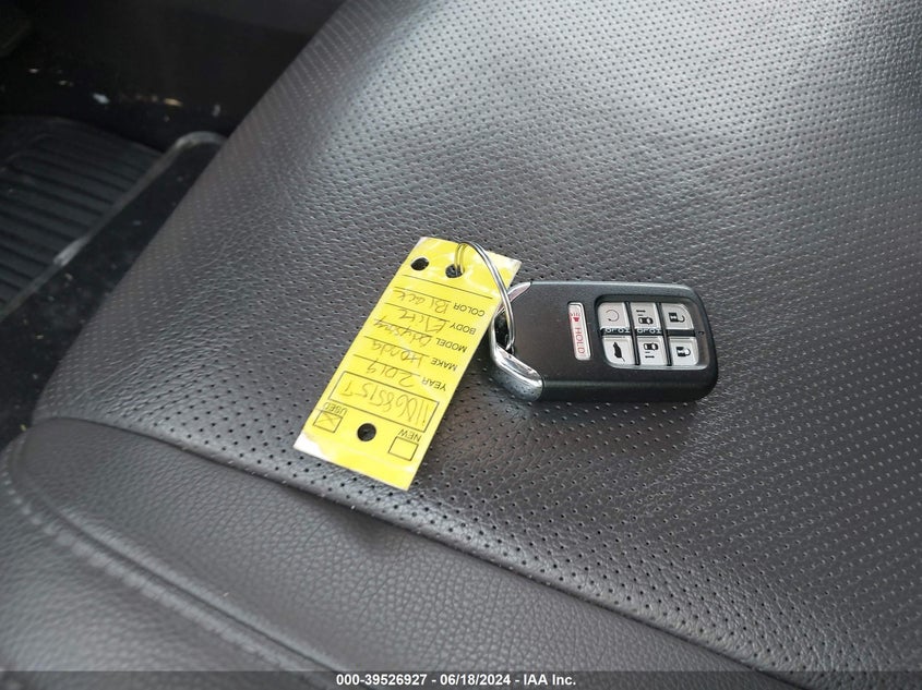 2019 Honda Odyssey Elite VIN: 5FNRL6H97KB068515 Lot: 39526927