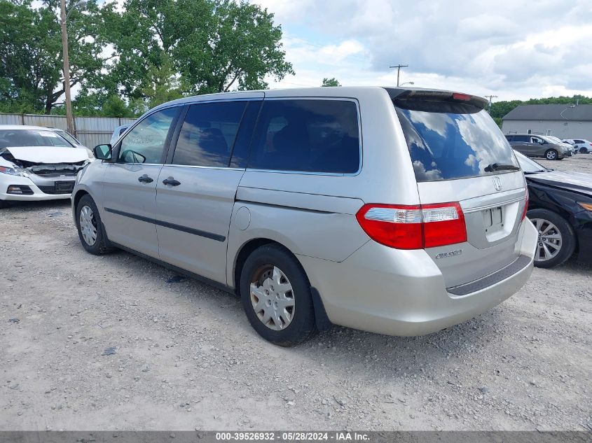 2007 Honda Odyssey Lx VIN: 5FNRL38217B027158 Lot: 39526932