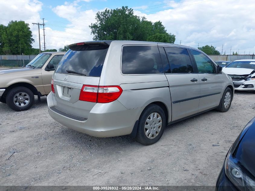 2007 Honda Odyssey Lx VIN: 5FNRL38217B027158 Lot: 39526932