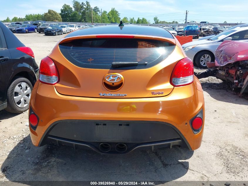 2015 Hyundai Veloster Turbo VIN: KMHTC6AE8FU225314 Lot: 39526940