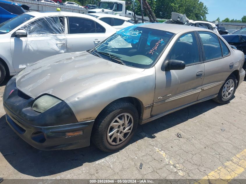 2000 Pontiac Sunfire Se VIN: 1G2JB524XY7314435 Lot: 39526946