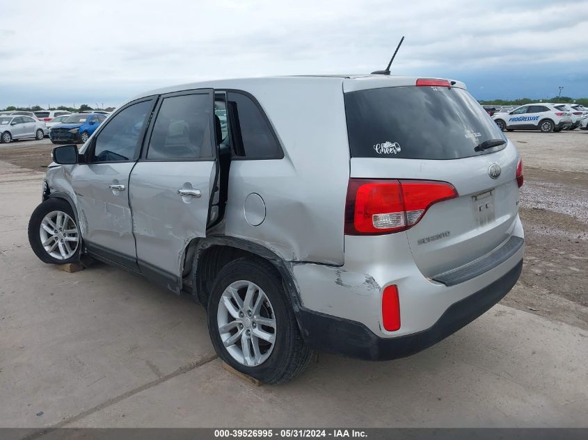 2014 Kia Sorento Lx VIN: 5XYKT3A6XEG479498 Lot: 39526995