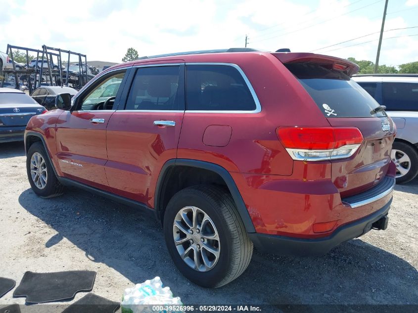 2015 Jeep Grand Cherokee Limited VIN: 1C4RJEBG2FC952520 Lot: 39526996