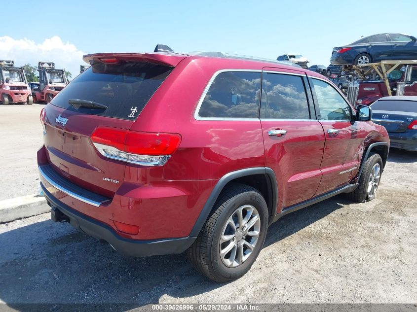 2015 Jeep Grand Cherokee Limited VIN: 1C4RJEBG2FC952520 Lot: 39526996