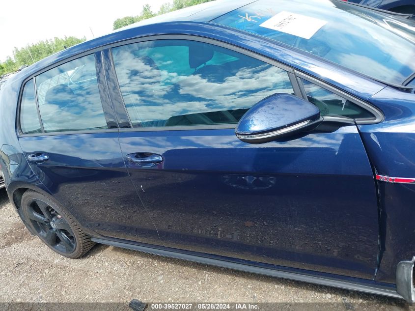 2016 Volkswagen Golf Gti Se W/Performance Package 4-Door VIN: 3VW447AU9GM026858 Lot: 39527027