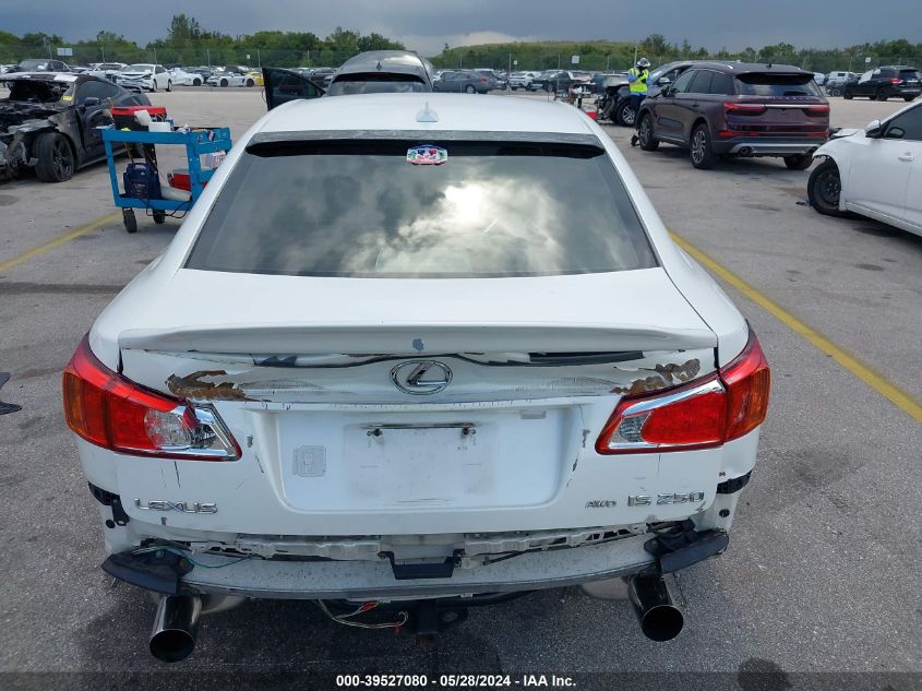 2009 Lexus Is 250 VIN: JTHCK262X92032501 Lot: 39527080