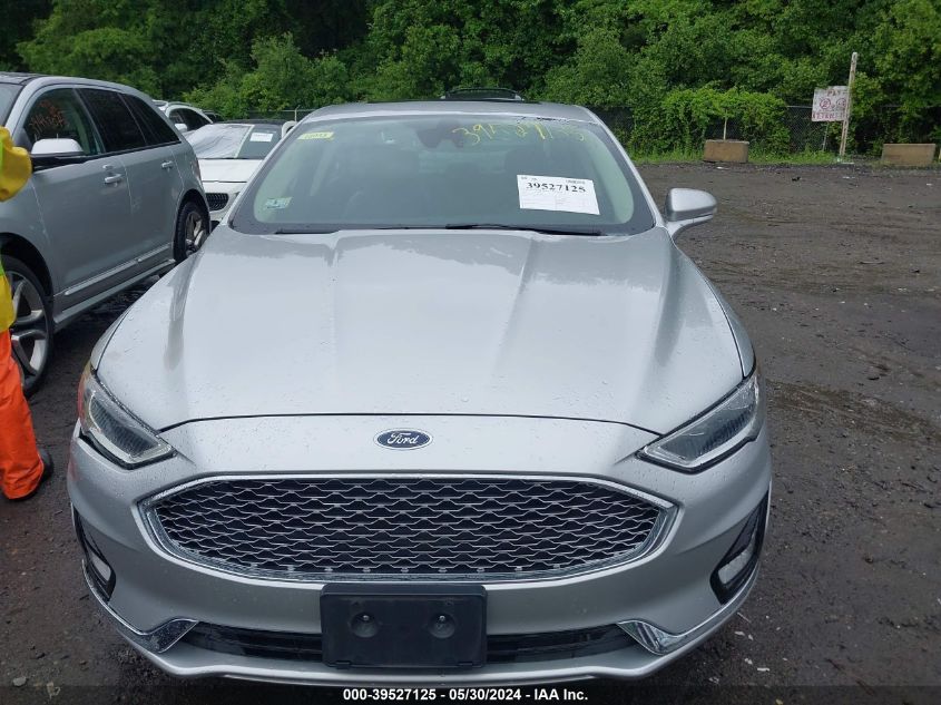 2019 Ford Fusion Titanium VIN: 3FA6P0D92KR206881 Lot: 39527125