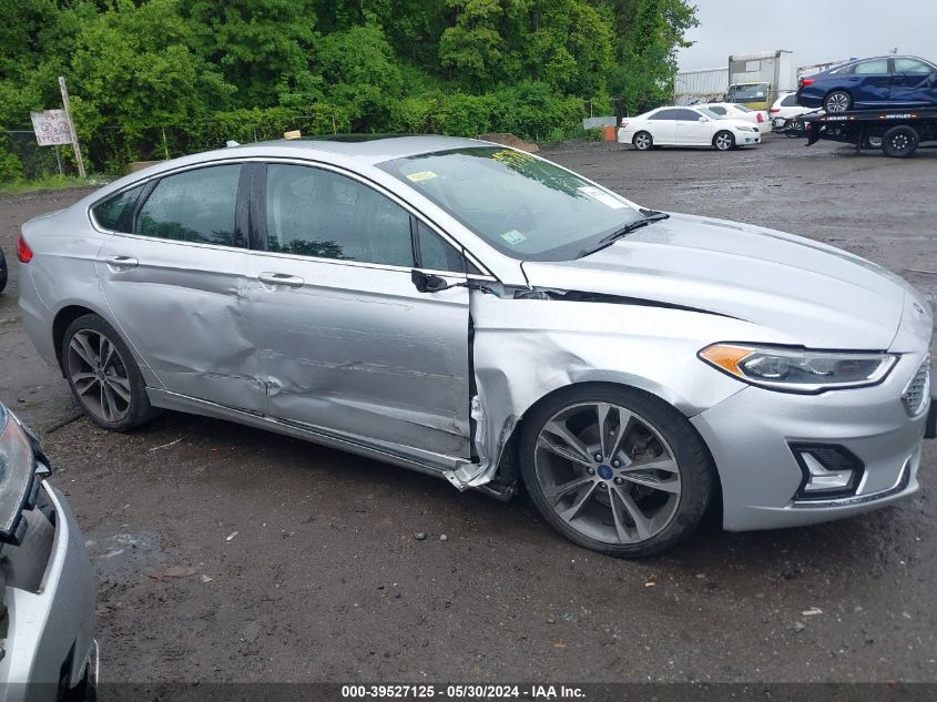 2019 Ford Fusion Titanium VIN: 3FA6P0D92KR206881 Lot: 39527125