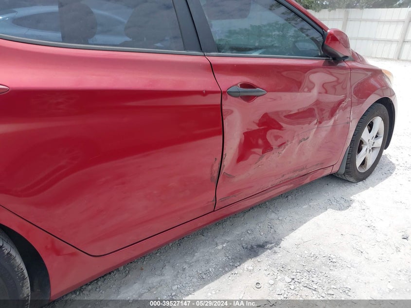 2013 Hyundai Elantra Gls VIN: 5NPDH4AE1DH407488 Lot: 39527147