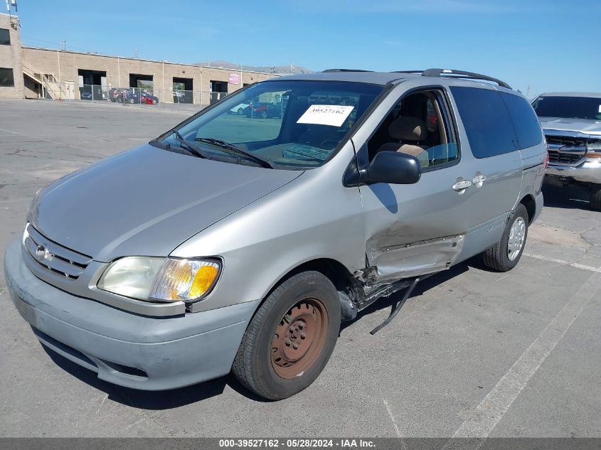 2001 Toyota Sienna Le VIN: 4T3ZF13C91U380423 Lot: 39527162