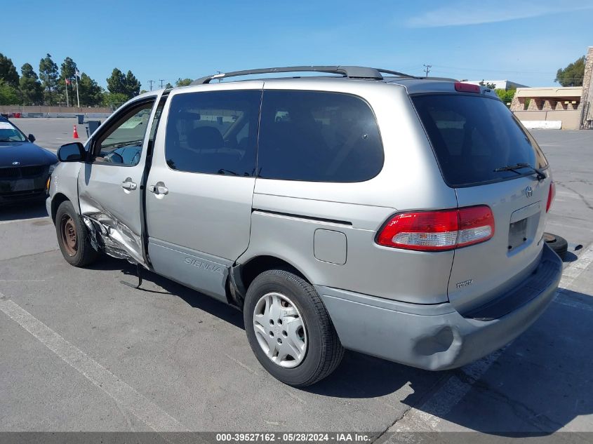 2001 Toyota Sienna Le VIN: 4T3ZF13C91U380423 Lot: 39527162