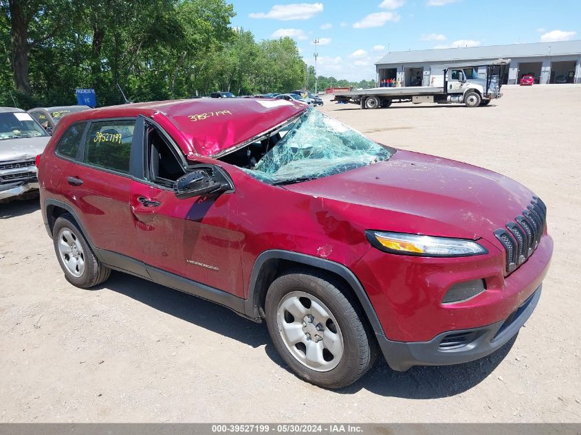 2014 Jeep Cherokee Sport VIN: 1C4PJLAB1EW163533 Lot: 39527199